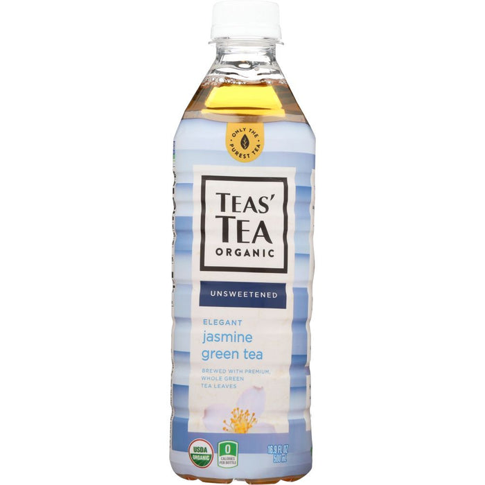 TEAS' TEA: Organic Unsweetened Jasmine Green Tea, 16.9 oz