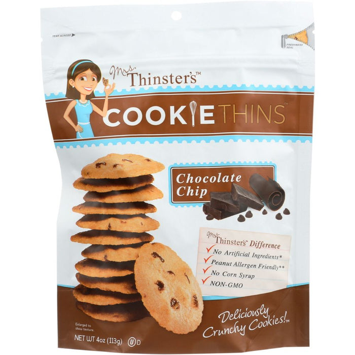MRS THINSTERS: Cookie Thin Chocolate Chip, 4 oz