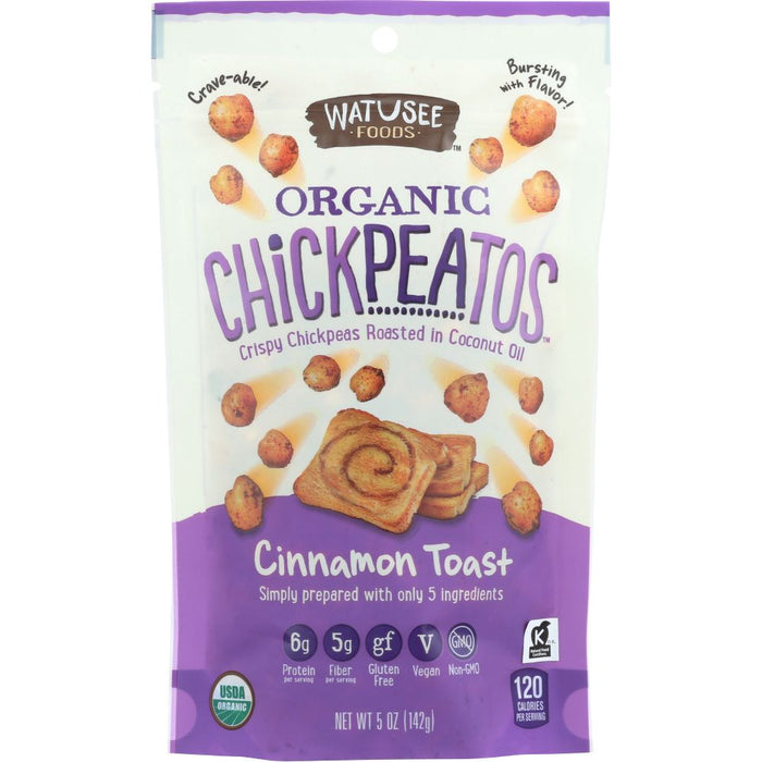 WATUSEE FOODS: Organic Chickpeatos Cinnamon Toast, 5 oz