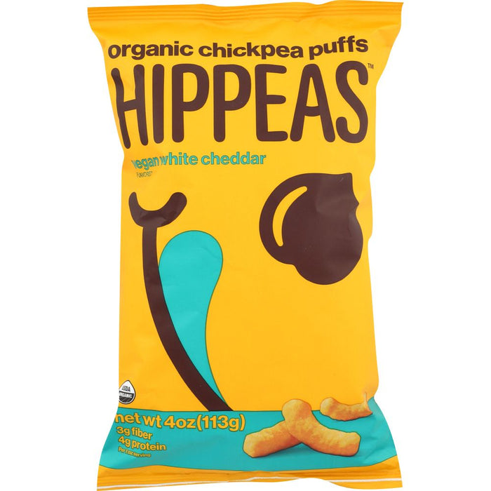 HIPPEAS: Chickpea Puffs White Cheddar, 4 oz
