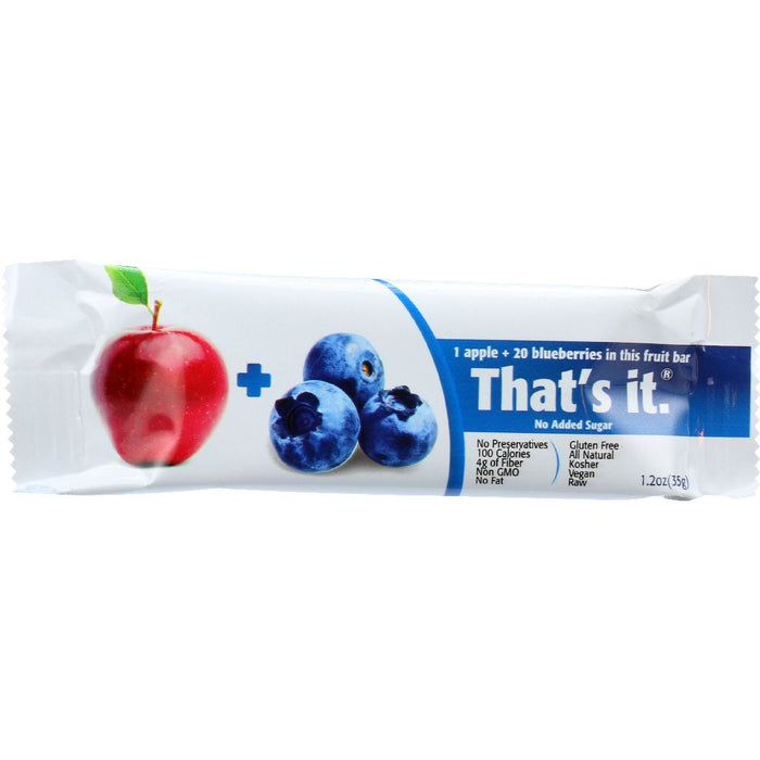 THAT'S IT: Apple + Blueberries Fruit Bar, 1.2 oz