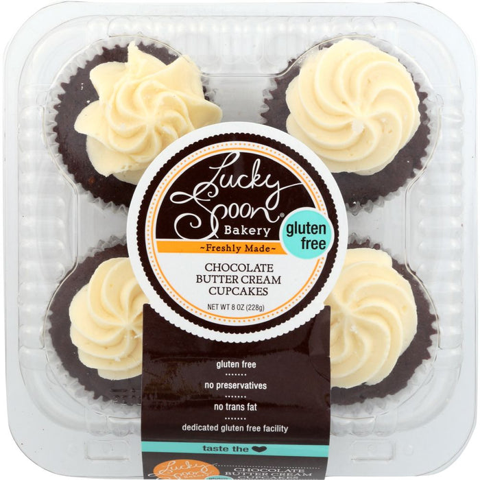 LUCKY SPOON: Cupcake Gluten Free Chocolate Butter Cream, 8 oz