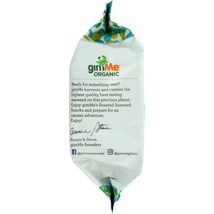 GIMME: Organic Roasted Seaweed Snacks Sea Salt, 0.35 oz
