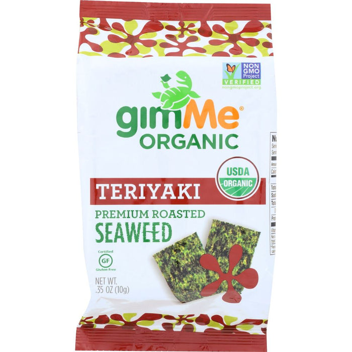 GIMME: Organic Roasted Seaweed Snacks Teriyaki, 0.35 oz