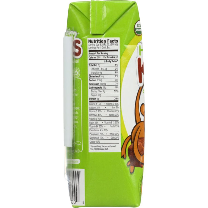 ORGAIN: Healthy Kids Organic Nutritional Shake Chocolate, 8.25 oz