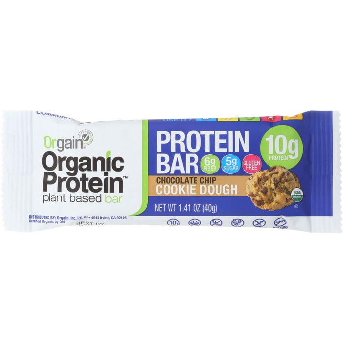 ORGAIN: Bar Protein Chocolate Chip Organic, 1.4 oz
