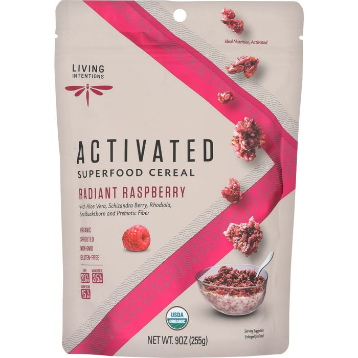 LIVING INTENTIONS: Radiant Raspberry Superfood Cereal, 9 oz