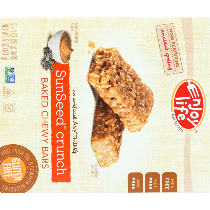 ENJOY LIFE: Oven Baked Chewy Bars SunSeed Crunch, 5 oz
