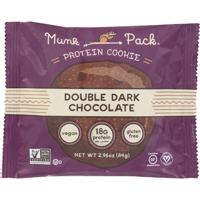 MUNK PACK: Cookie Protein Double Dark Chocolate, 2.96 oz