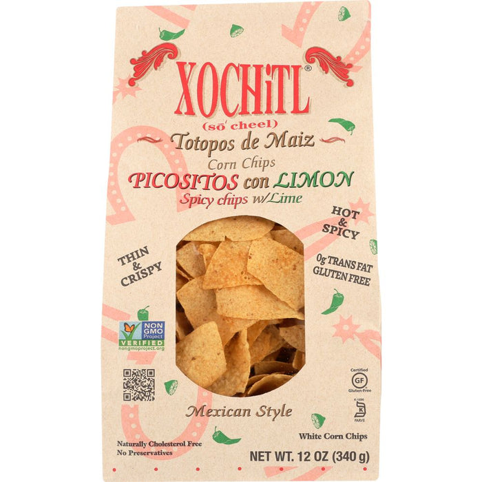 XOCHITL: Picositos Con Limon Corn Chips, 12 oz