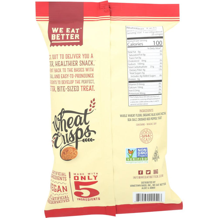 WE EAT BETTER: Crisps Wheat Red Pepper, 6.25 oz