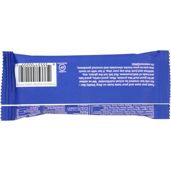 ZING BARS: Dark Chocolate Coconut Nutrition Bar, 1.76 oz