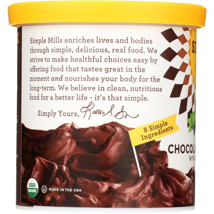 SIMPLE MILLS: Chocolate Frosting, 10 oz