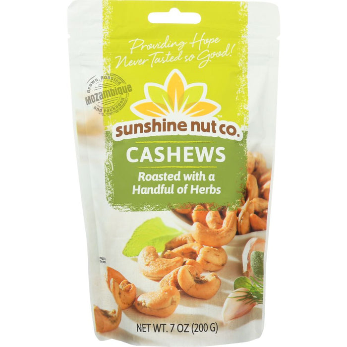 SUNSHINE NUT COMPANY: Cashews Roasted Herb, 7 oz