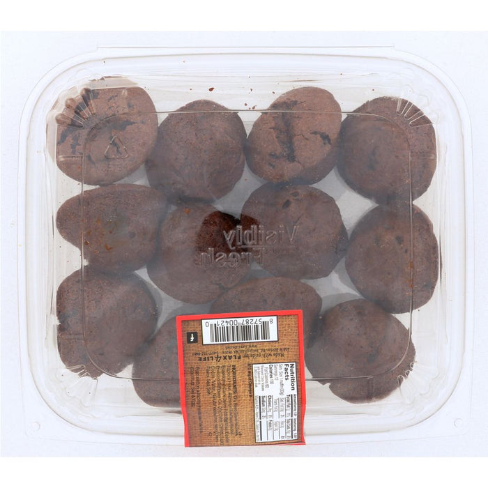 FLAX4LIFE: Frozen Dark Cherry Brownies Flax Mini Muffins, 14 oz