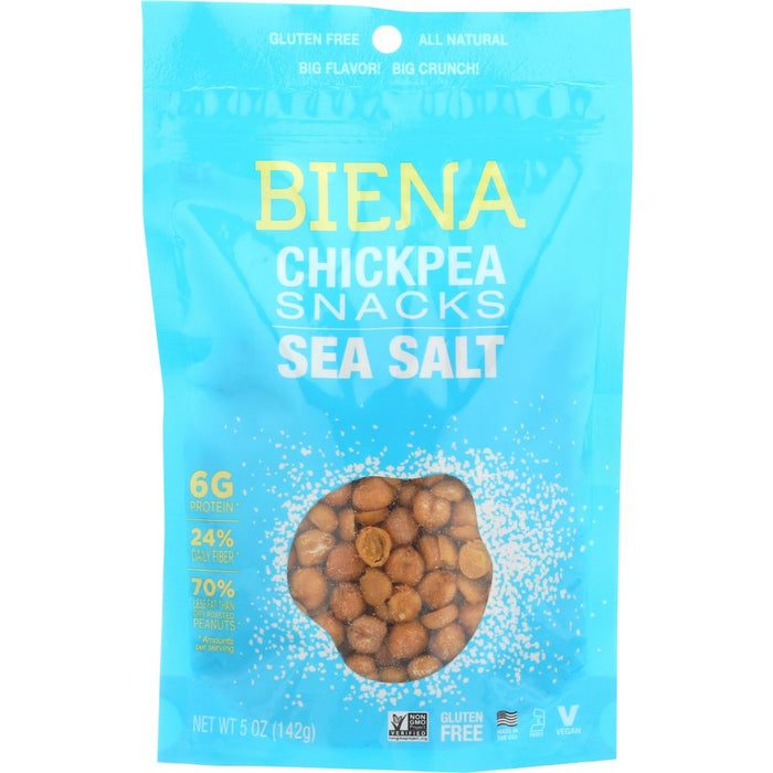 BIENA: Sea Salt Chickpea Snacks, 5 oz