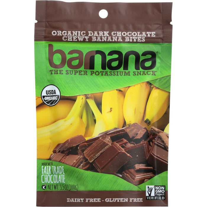 BARNANA: Organic Chocolate Chewy Banana Bites, 3.5 oz