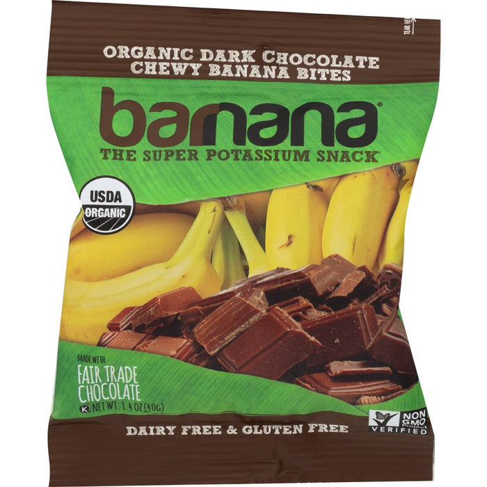 BARNANA: Organic Chocolate Chewy Banana Bites, 1.4 oz