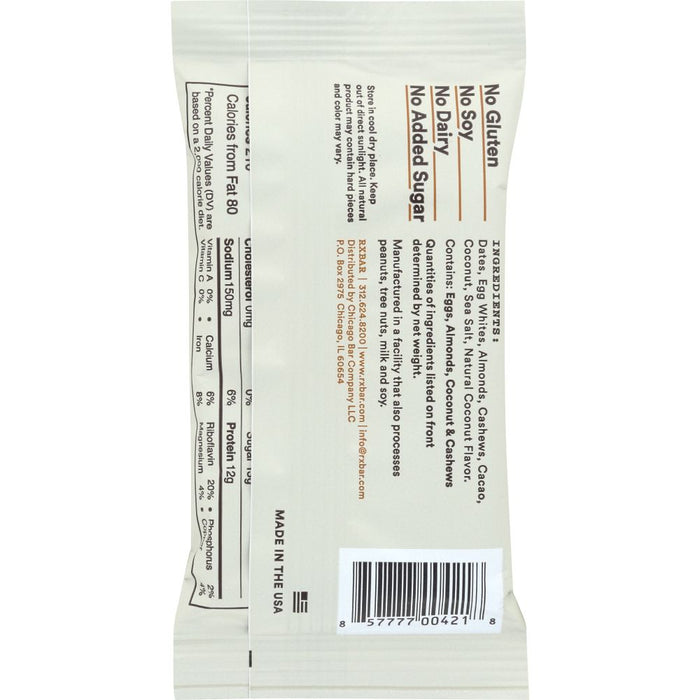 RXBAR: Bar Protein Coconut Chocolate, 1.8 oz