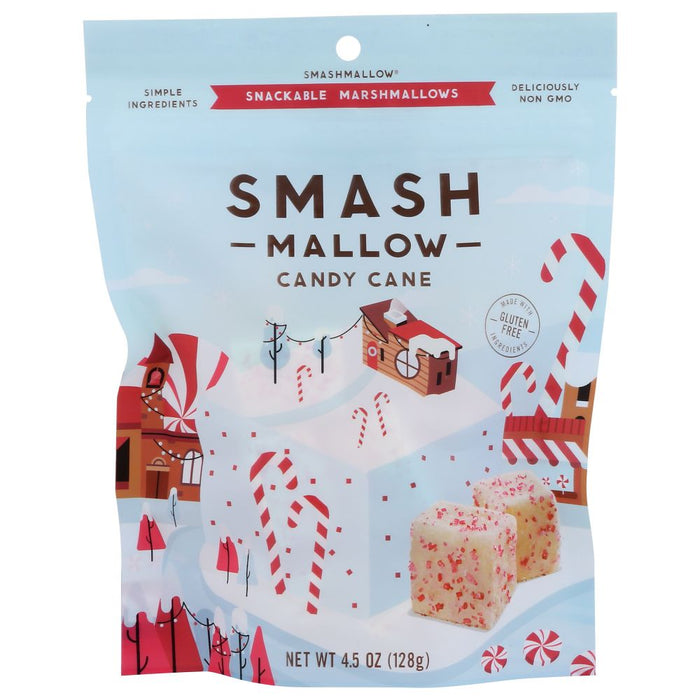 SMASHMALLOW: Marshmallow Candy Cane, 4.5 oz