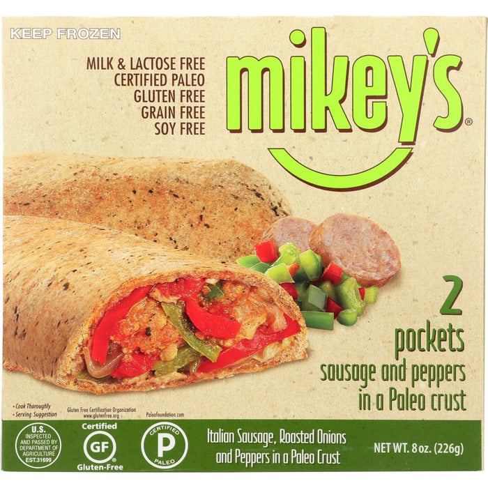 MIKEYS: Pockets Sausage Pepper, 8 oz