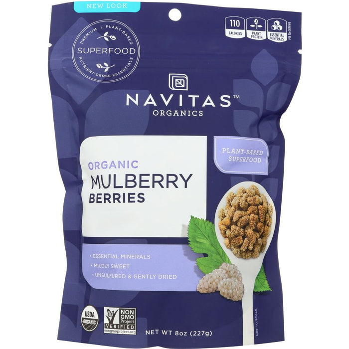 NAVITAS: Organic Mulberry Berries, 8 oz