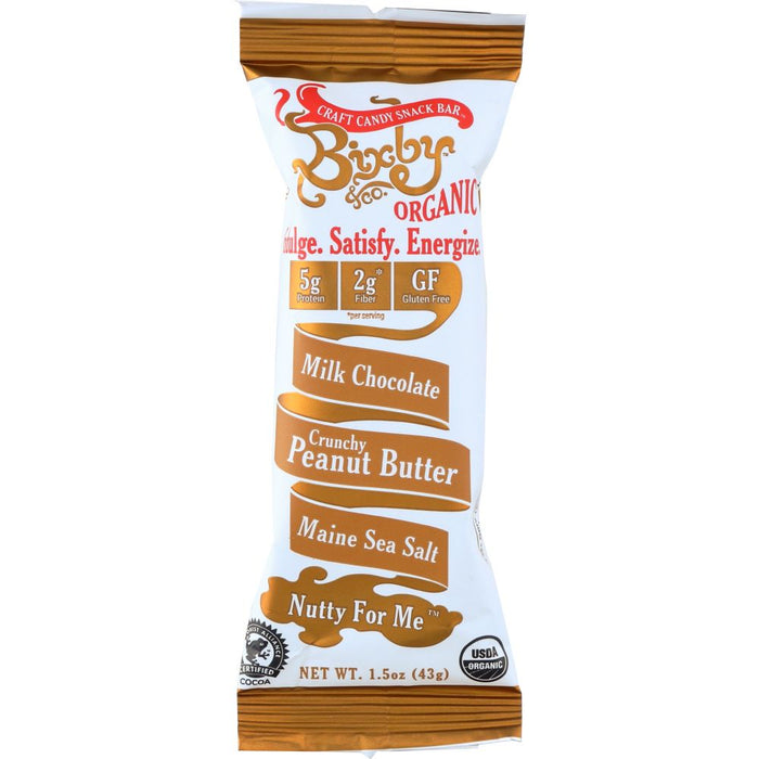 BIXBY AND CO: Nutty for Me Milk Chocolate Crunchy Peanut Butter Bar, 1.5 oz