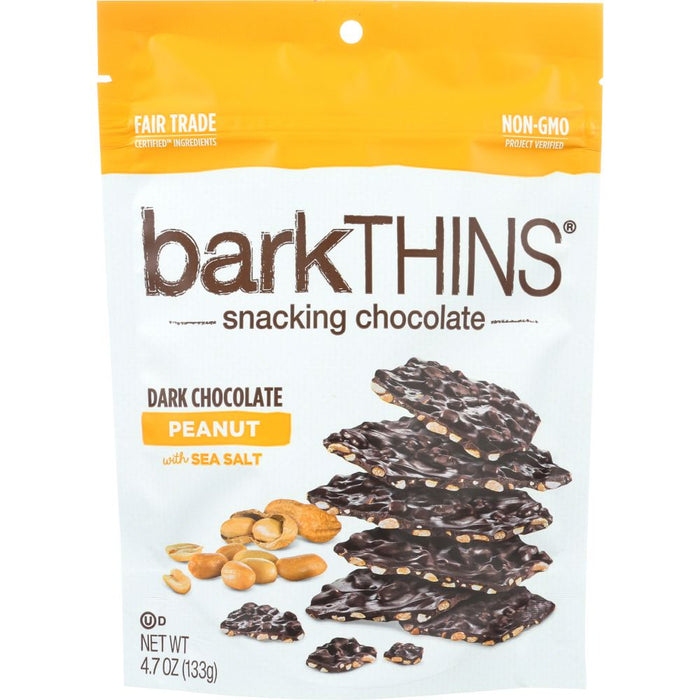 BARKTHINS: Dark Chocolate Peanut with Sea Salt, 4.7 oz