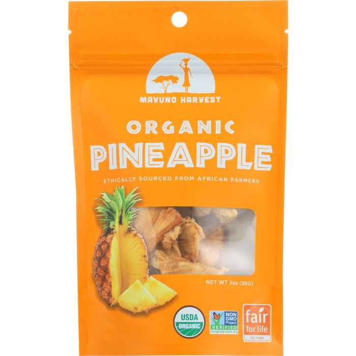 MAVUNO HARVEST: Dried Fruit Organic Pineapple, 2 oz