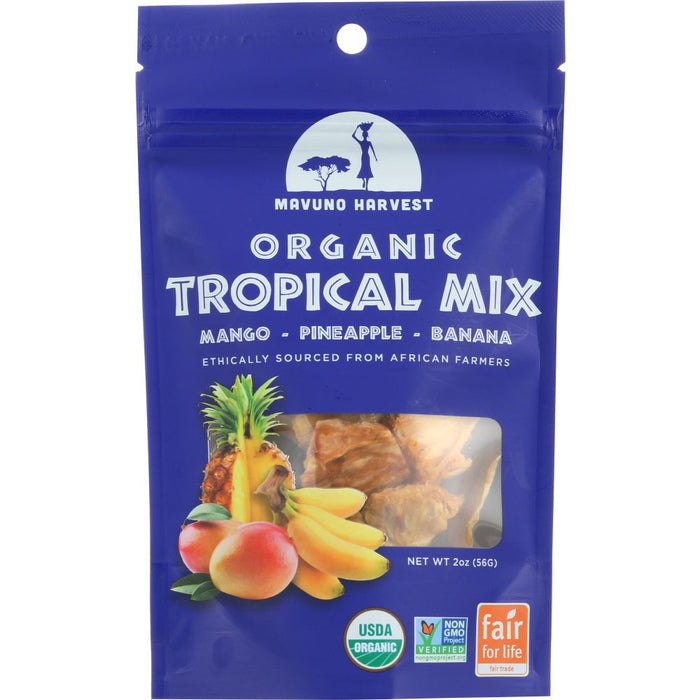 MAVUNO HARVEST: Dried Fruit Organic Tropical Mix, 2 oz