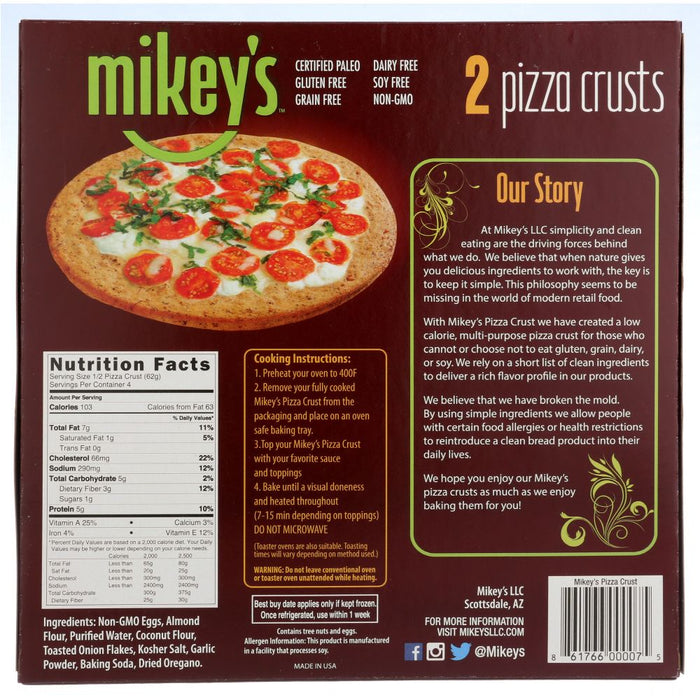MIKEYS: Pizza Crust Frozen, 8.8 oz
