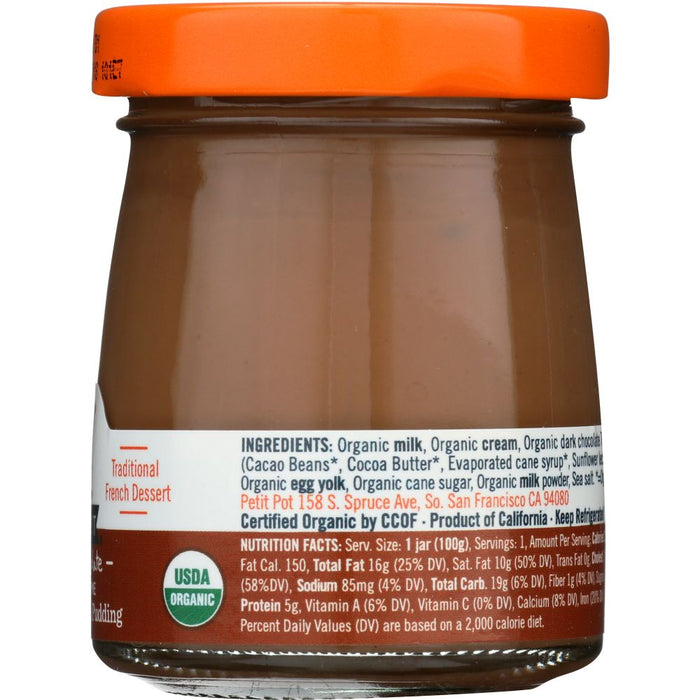 PETIT POT: Pot de Crème Organic French Pudding Dark Chocolate, 3.50 oz