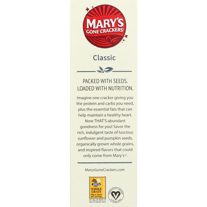 MARY'S GONE CRACKERS: Organic Gluten Free Super Seed Crackers, 5.5 oz
