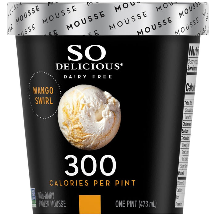 SO DELICIOUS: Mango Swirl Frozen Mousse, 16 oz