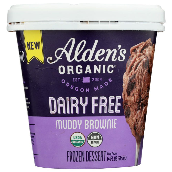 ALDENS ORGANIC: Dairy Free Muddy Brownie, 14 oz