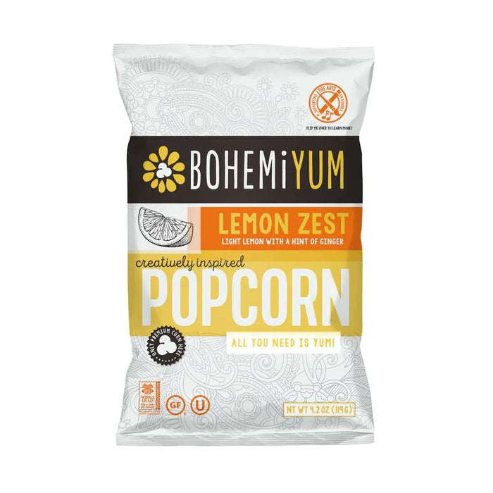 BOHEMIYUM: Lemon Zest Popcorn, 4.2 oz