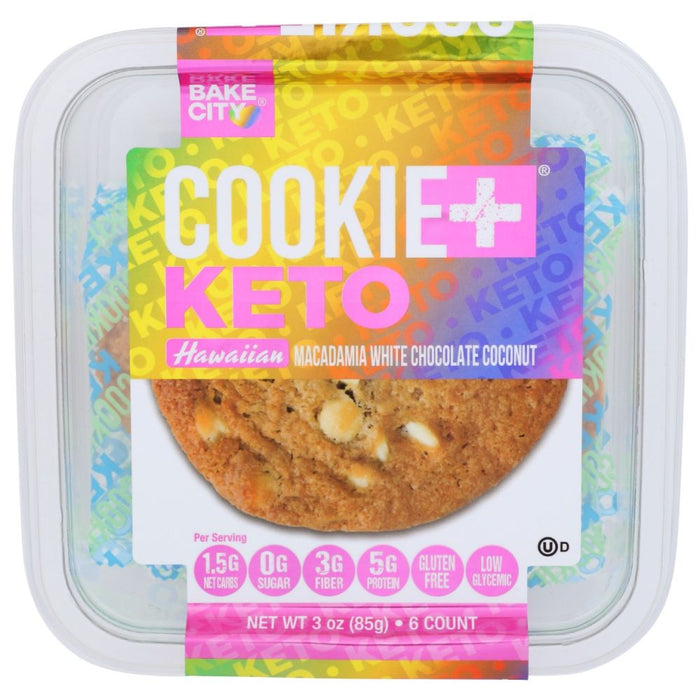 BAKE CITY: Cookie Plus Keto Hawaiian, 3 oz