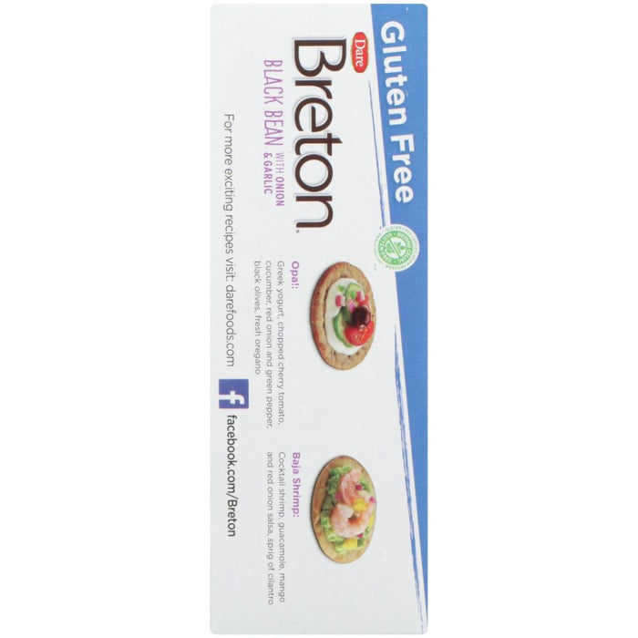 DARE: Breton Black Bean With Onion and Garlic Crackers, 4.2 oz