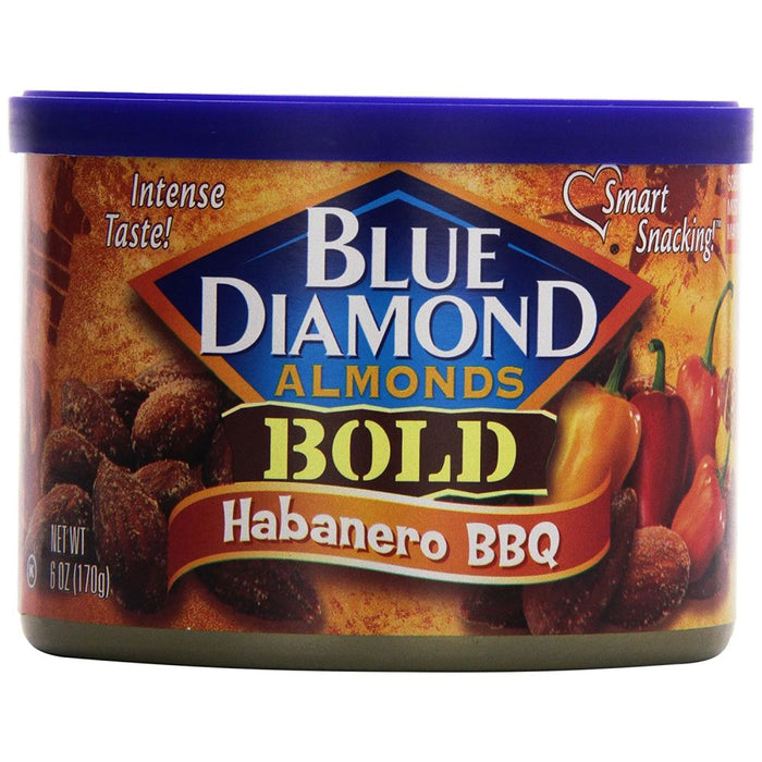 BLUE DIAMOND: Almonds Bold Habanero BBQ, 6 oz