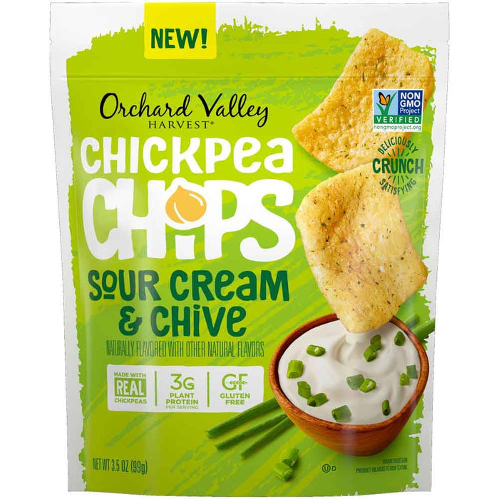 ORCHARD VALLEY HARVEST: Chickpea Chips Sour Cream and Chive, 3.5 oz