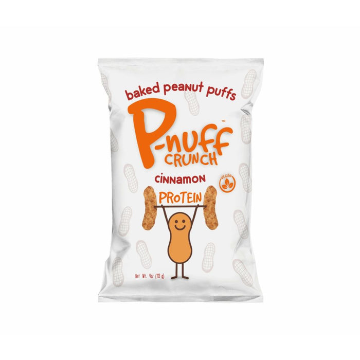 PNUFF: Baked Peanut Puffs Cinnamon Flavor, 4 oz