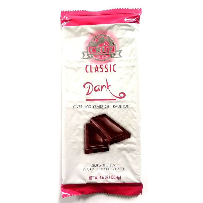 CRUZ: Chocolate Bar Classic Dark, 4.6 oz