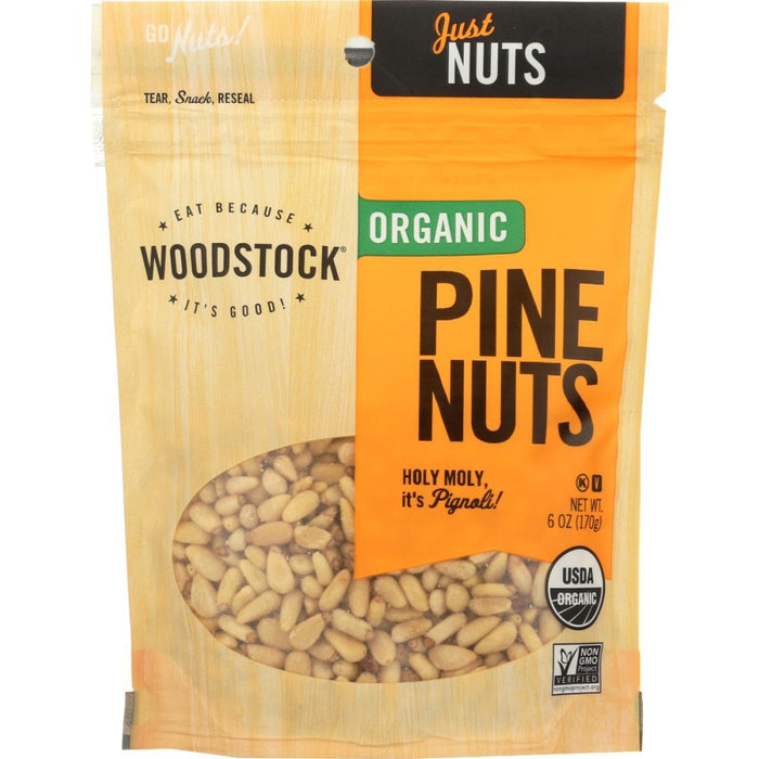 WOODSTOCK: Organic Pine Nuts, 6 oz