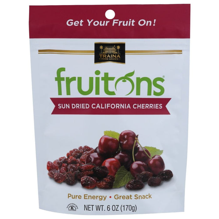TRAINA: Fruitons Sun Dried California Cherries, 6 oz