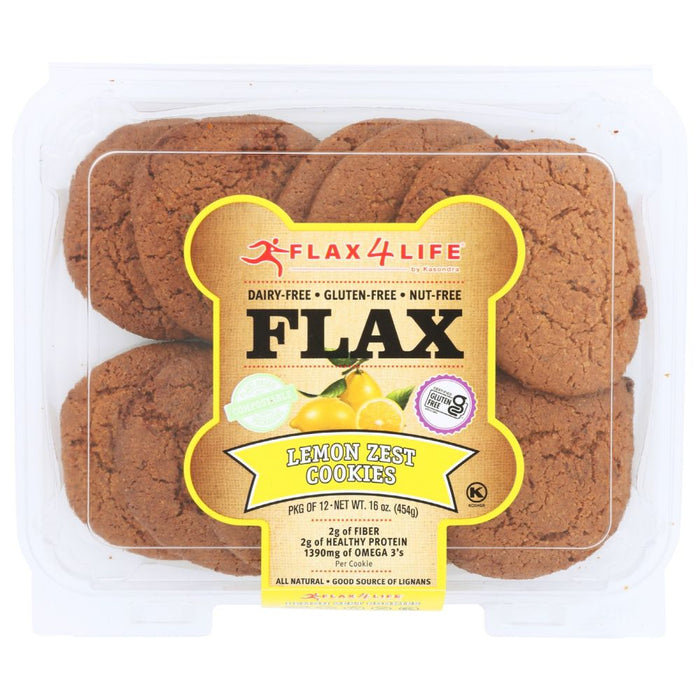 FLAX4LIFE: Lemon Zest Cookies, 16 oz