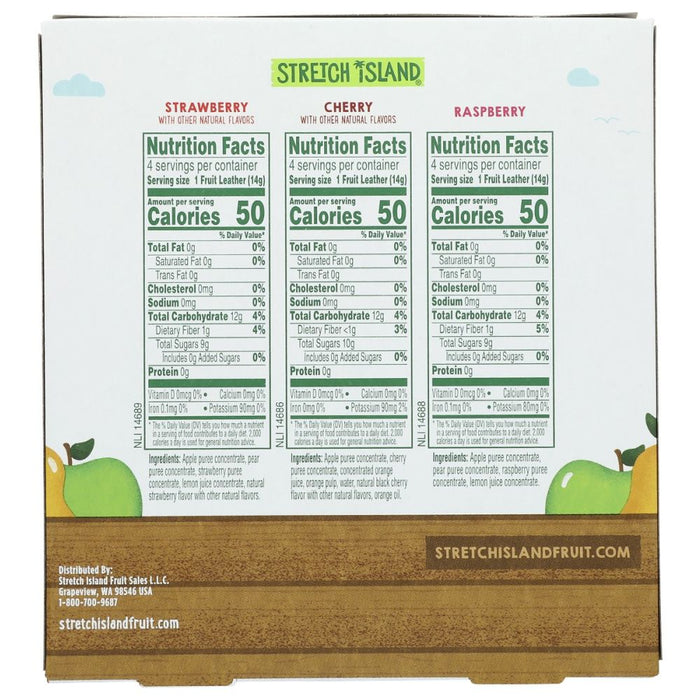 STRETCH ISLAND: Fruit Leathers Variety Pack 12 Count, 5.9 oz