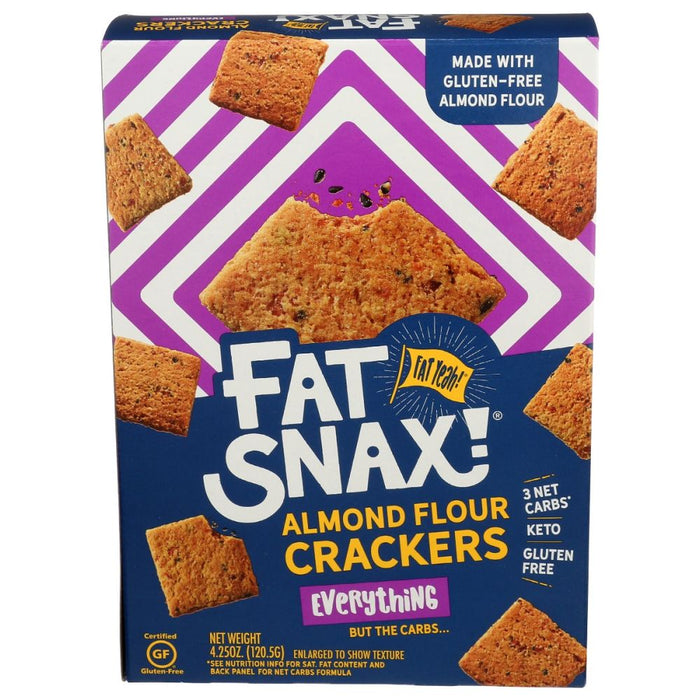 FAT SNAX: Crackers Everything, 4.25 oz