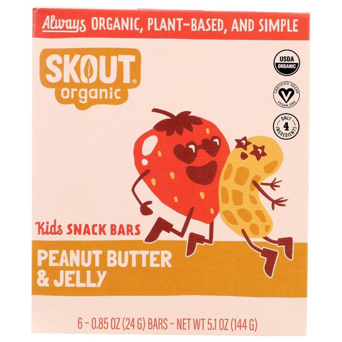 SKOUT: Peanut Butter and Jelly Kids Bar, 5.1 oz