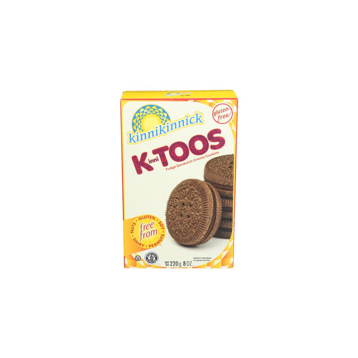KINNIKINNICK: Kinnitoos Fudge Sandwich Creme Cookies, 8 oz