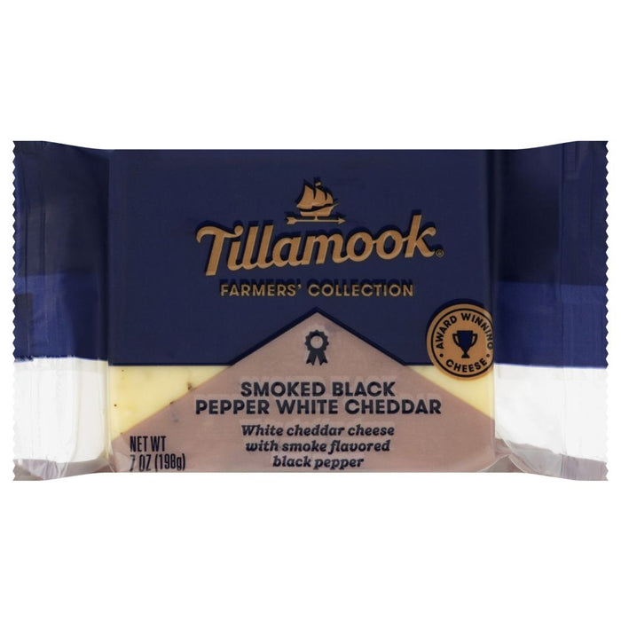 TILLAMOOK: Cheese Smoke Black Pepper White Cheddar, 7 oz